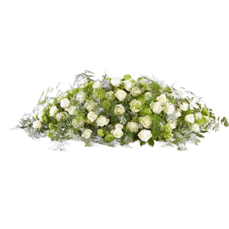 Rouwwerk Ik mis je - Hele kistbedekking