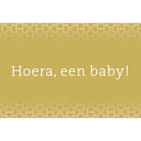 Hoera, een baby neutraal