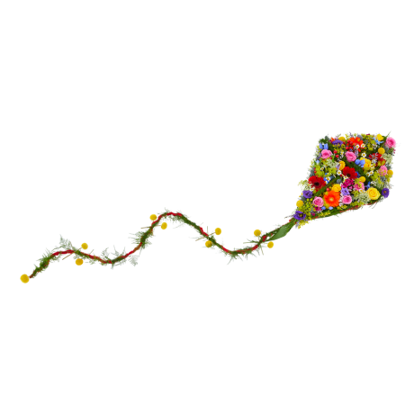 Rouwwerk In de lucht - Vliegervorm