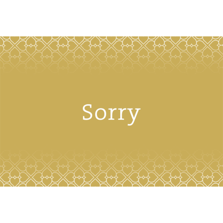 Sorry neutraal