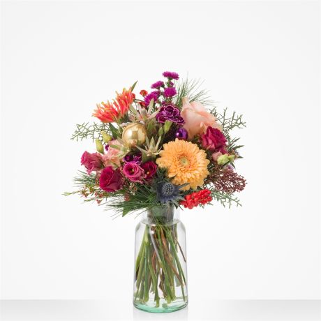 Boeket Kleurrijke kerstgroet