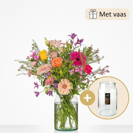 Cadeauset Feest in je vaas (met vaas)