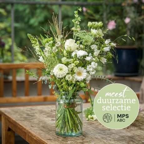 Boeket Groen gekeurd Wit