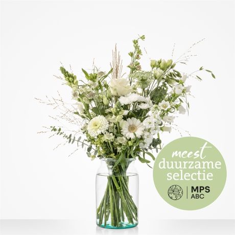 Boeket Groen gekeurd Wit