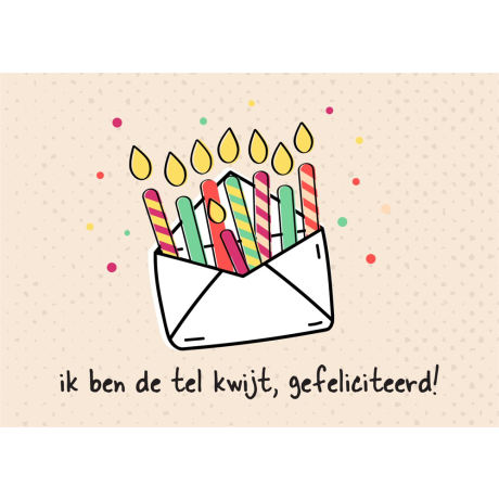 Envelopje gefeliciteerd