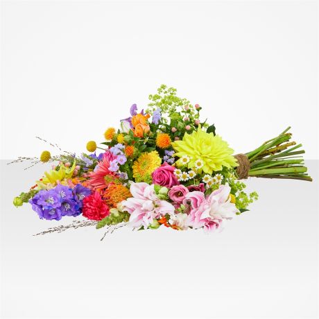 Rouwwerk Kleurenpracht - Rouwboeket